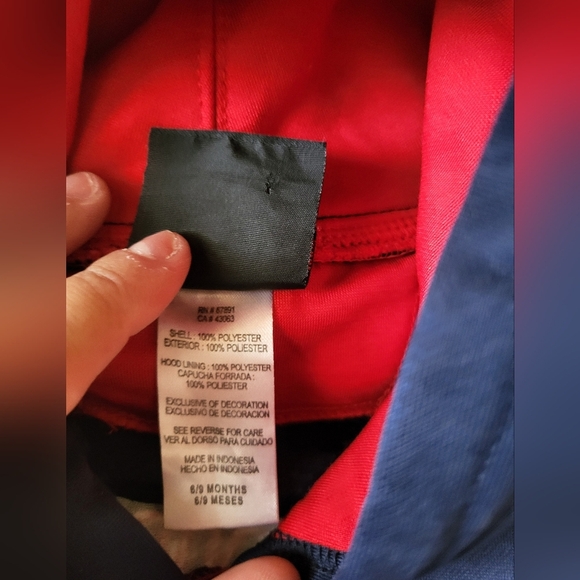 NFL Patriots Kids Hoodie - Navy and Red - Picture 4 of 4